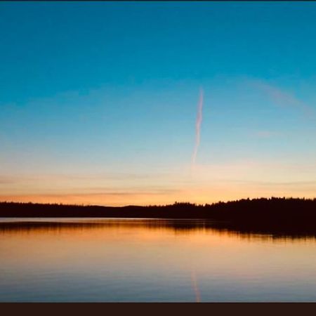 Egen Stuga Och Vedeldad Bastu Linghed Buitenkant foto